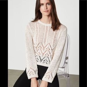 NWT BCBGMAXAZRIA MIXED STITCH SWEATER SIZE XL $178
